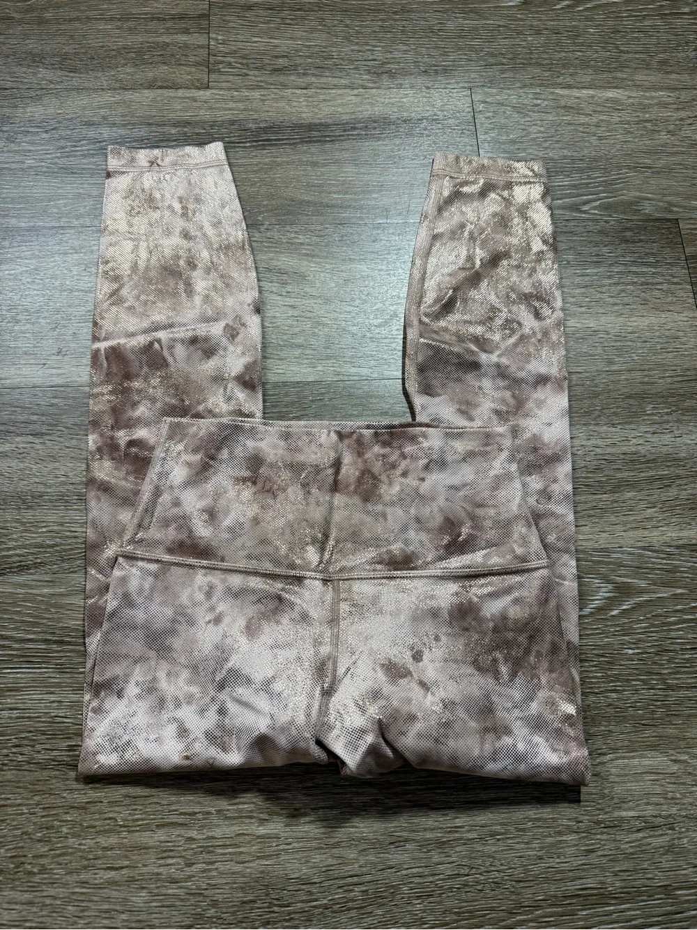 Lululemon Align High-Rise Pant 25” *Shine Diamond Dye Misty Shell Cacao Diffuse